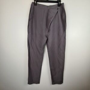 7115 by Szeki Cotton Ankle Trousers Pants Women's Medium‎ Asymmetrical Tapered